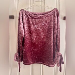Lumiere Velvet Pink Top